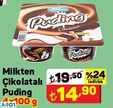 MİLKTEN ÇİKOLATALI PUDİNG 375 G MİLKTEN ÇİKOLATALI PUDİNG 375 G